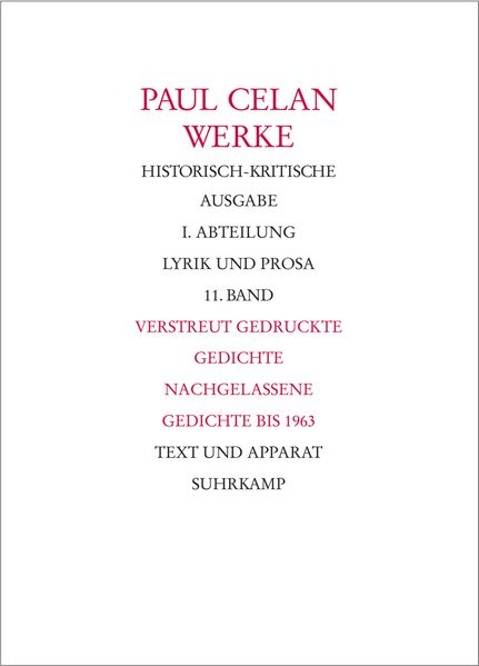 Cover von Werke. Historisch-kritische Ausgabe. I. Abteilung: Lyrik und Prosa