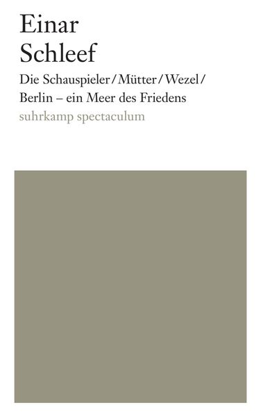 Cover von Die Schauspieler/Mütter/Wezel/ Berlin – ein Meer des Friedens