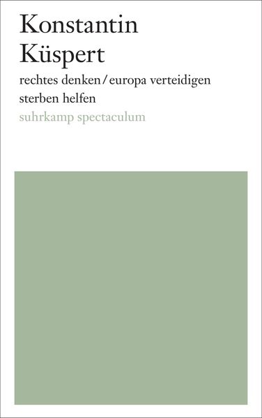 Cover von rechtes denken/europa verteidigen/sterben helfen