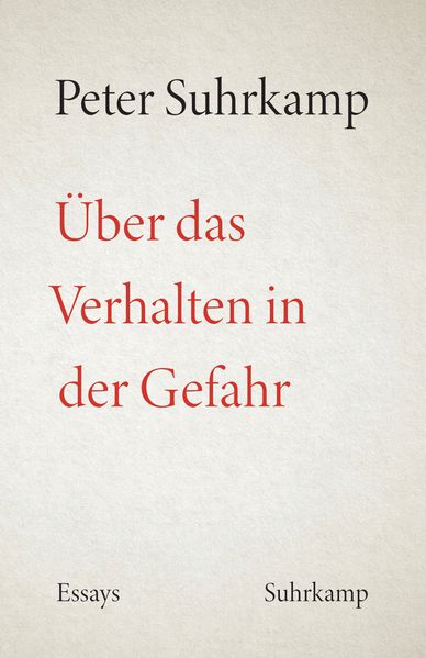 Cover von Über das Verhalten in der Gefahr
