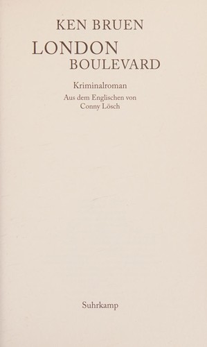 Cover von London Boulevard