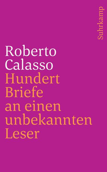 Cover von Hundert Briefe an einen unbekannten Leser