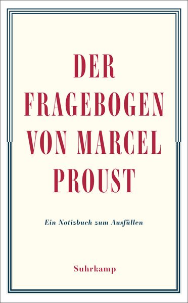 Cover von Der Fragebogen von Marcel Proust