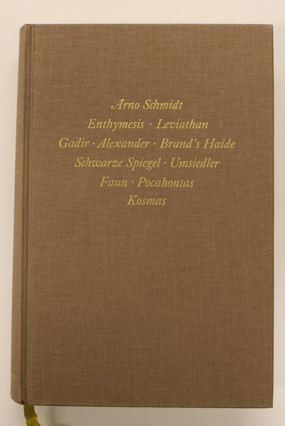 Cover von Bargfelder Ausgabe. Werkgruppe I. Romane, Erzählungen, Gedichte, Juvenilia