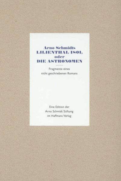 Cover von Lilienthal 1801, oder Die Astronomen
