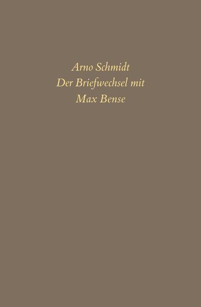 Cover von Der Briefwechsel mit Max Bense
