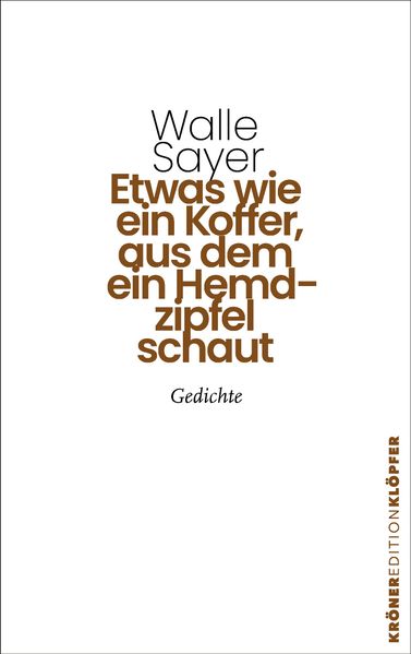 Cover von Etwas wie ein Koffer, aus dem ein Hemdzipfel schaut