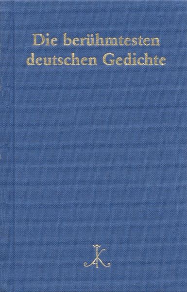 Cover von Die berühmtesten deutschen Gedichte