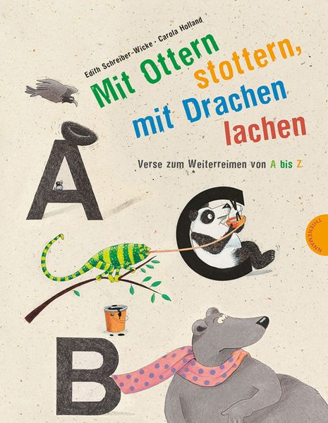 Cover von Mit Ottern stottern, mit Drachen lachen, Verse zum Weiterreimen von A bis Z