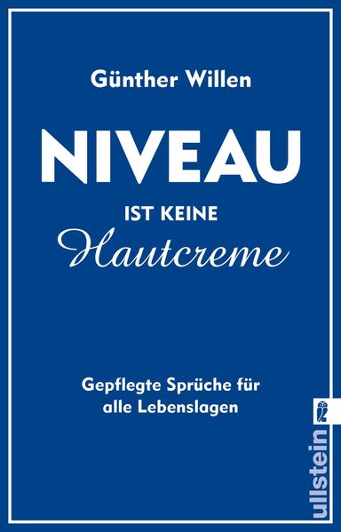 Cover von Niveau ist keine Hautcreme