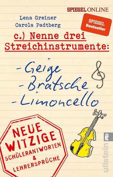 Cover von Nenne drei Streichinstrumente: Geige, Bratsche, Limoncello