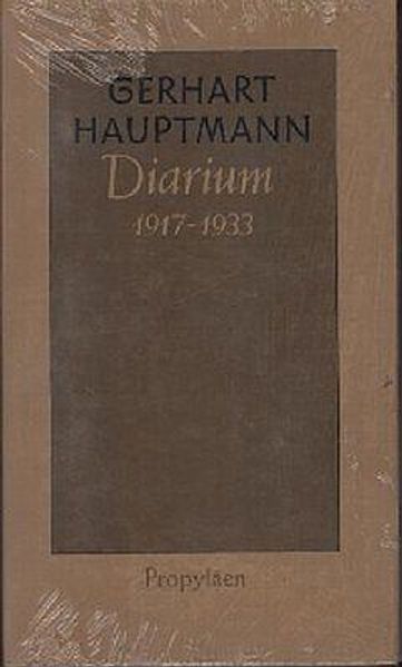 Cover von Diarium 1917 bis 1933