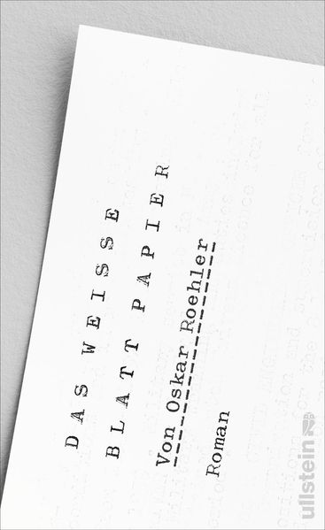 Cover von Das weiße Blatt Papier