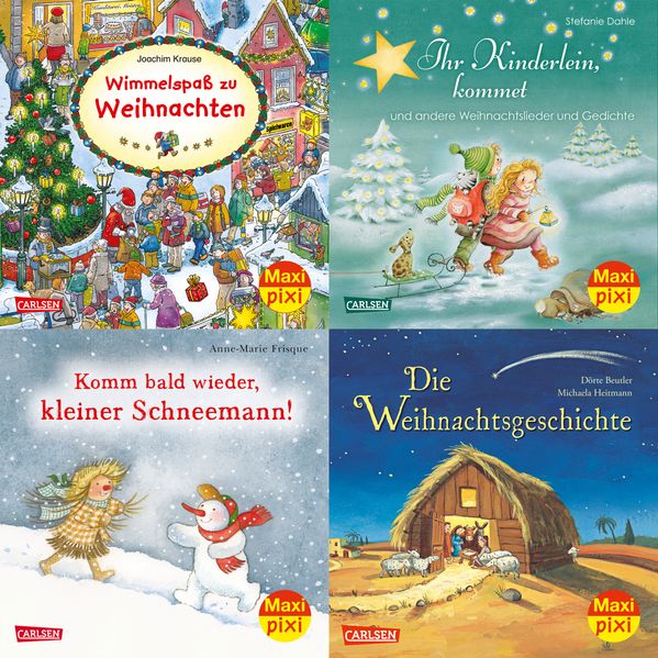 Cover von Maxi-Pixi-Serie Nr. 53: 4er Bundle: Warten auf den Weihnachtsmann