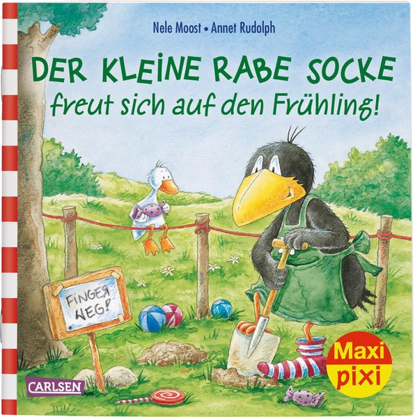 Cover von Maxi Pixi 290: Der kleine Rabe Socke freut sich auf den Frühling