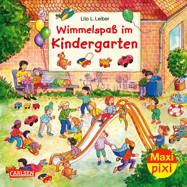 Cover von Maxi Pixi 296: Wimmelspaß im Kindergarten