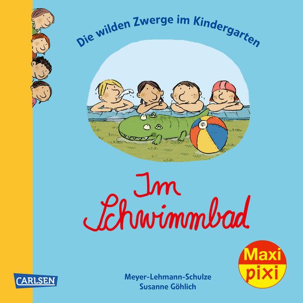 Cover von Maxi Pixi 297: Die wilden Zwerge im Kindergarten: Im Schwimmbad
