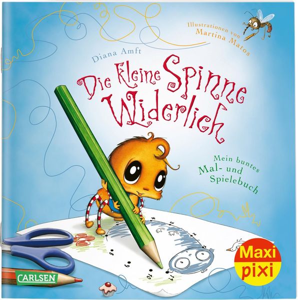 Cover von Maxi Pixi 314: Die kleine Spinne Widerlich: Mein buntes Mal- und Spielebuch