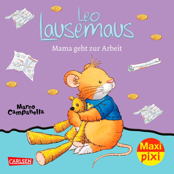 Cover von Maxi-Pixi Nr. 256: Leo Lausemaus wünscht sich ein Geschwisterchen