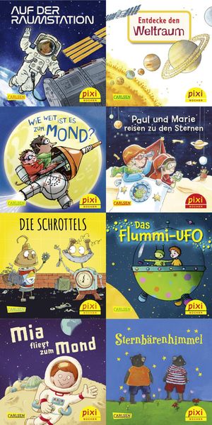 Cover von WWS Pixi-Box 274: Mit Pixi durchs Weltall