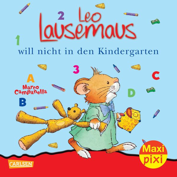 Cover von Maxi-Pixi Nr. 56: Leo Lausemaus will nicht in den Kindergarten