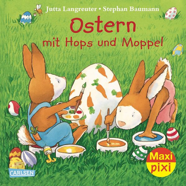 Cover von Maxi-Pixi Nr. 123: Ostern mit Hops und Moppel