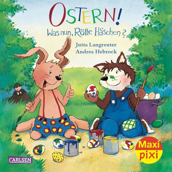Cover von Maxi-Pixi Nr. 124: Ostern! Was nun, Rötte Häschen?
