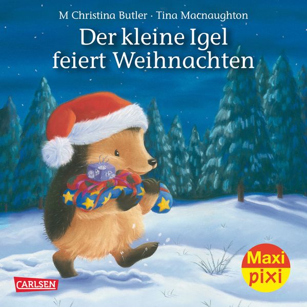 Cover von Maxi-Pixi Nr. 193: Der kleine Igel feiert Weihnachten