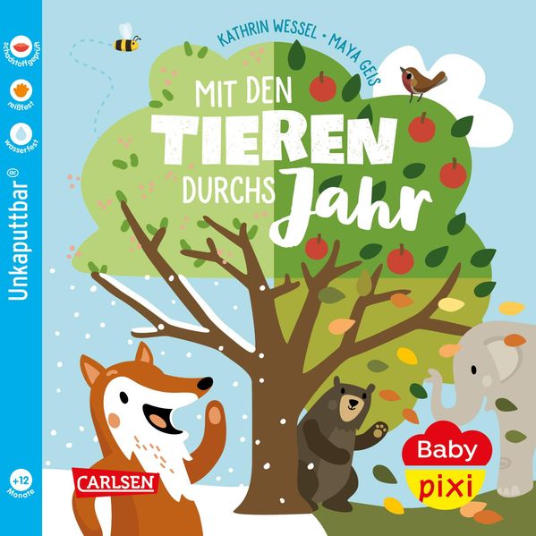 Cover von Baby Pixi (unkaputtbar) 92: Mit den Tieren durchs Jahr