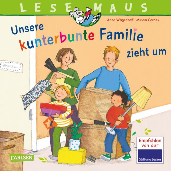Cover von LESEMAUS 171: Unsere kunterbunte Familie zieht um
