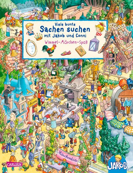 Cover von Viele bunte Sachen suchen mit Jakob und Conni: Wimmel-Zirkus-Spaß