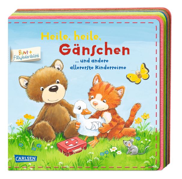 Cover von BUNT + FilzfederleichtÂ®: Heile, heile, Gänschen … und andere allererste Kinderreime