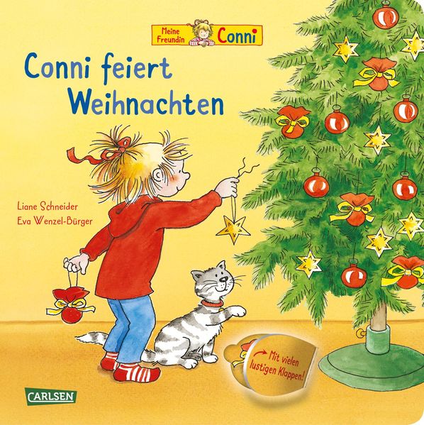 Cover von Conni-Bilderbücher: Conni feiert Weihnachten (Pappenbuch mit Klappen)