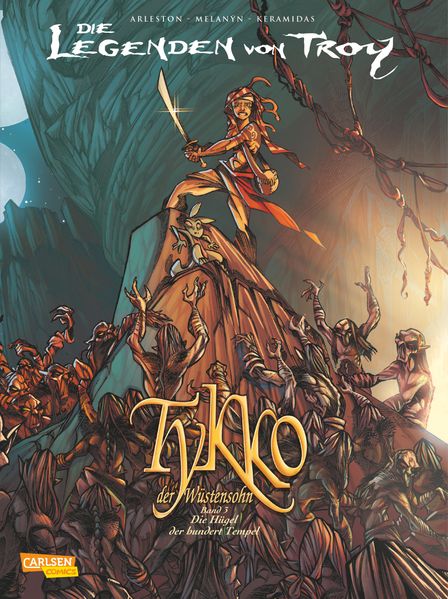 Cover von Die Legenden von Troy – Tykko der Wüstensohn 3: Die Hügel der hundert Tempel