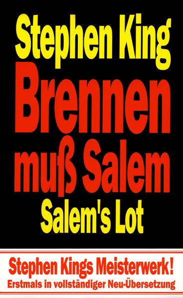 Cover von Brennen muß Salem