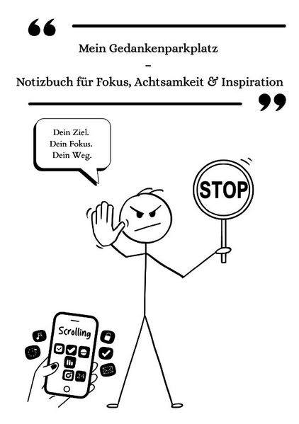 Cover von Mein Gedankenparkplatz – Notizbuch für Fokus, Achtsamkeit & Inspiration
