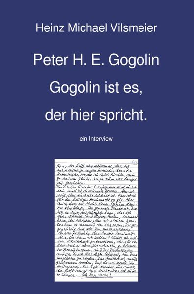 Cover von HAMCHA art integration – Menschen im Gespräch/Peter H. E. Gogolin Gogolin ist es, der hier spricht