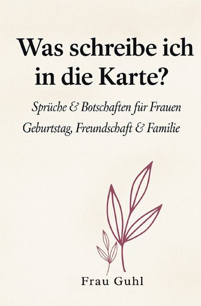 Cover von Was schreibe ich in die Karte?