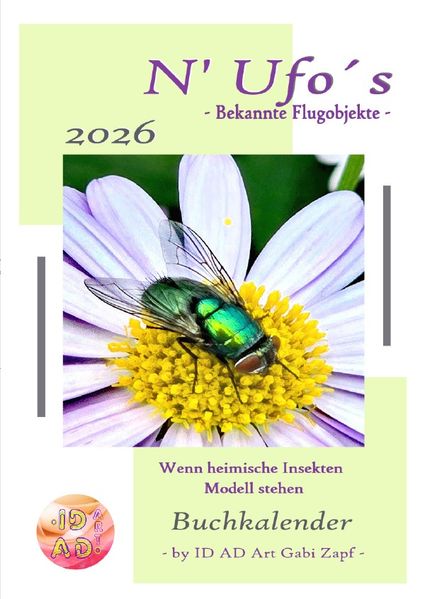 Cover von N’UFO’S – Bekannte Flugobjekte – Buchkalender 2026