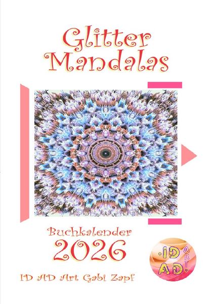 Cover von Glitter Mandalas Buchkalender 2026