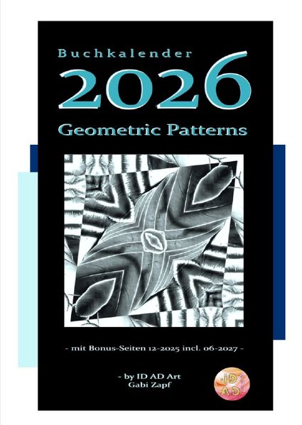 Cover von Geometric Patterns Buchkalender 2026