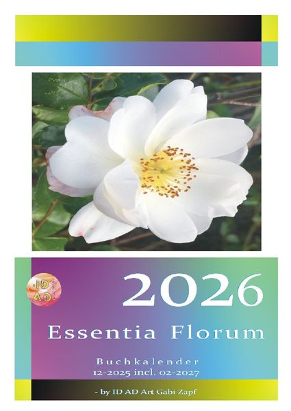 Cover von Essentia Florum Buchkalender 2026