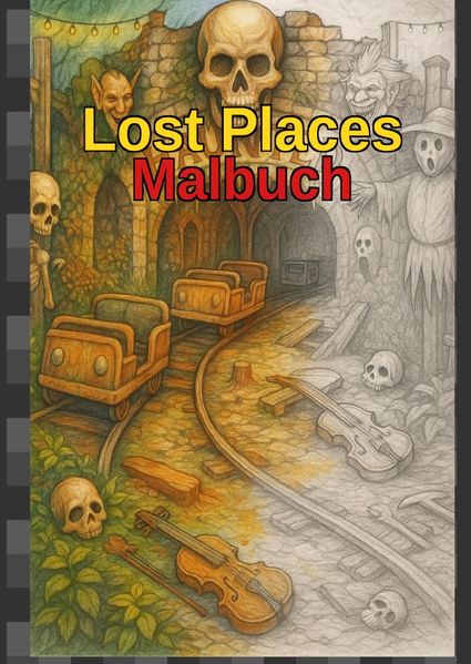 Cover von Lost Places Malbuch