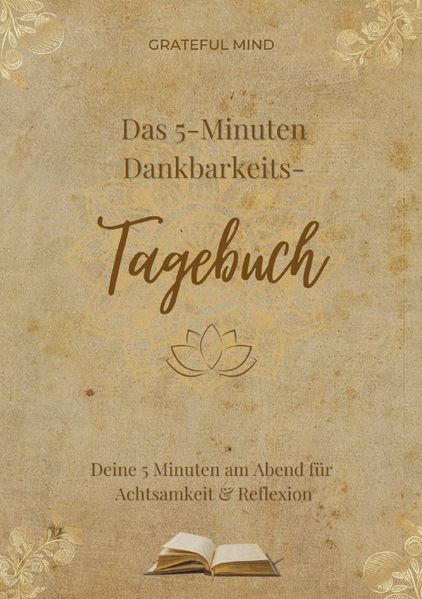 Cover von Das 5 Minuten Dankbarkeitstagebuch