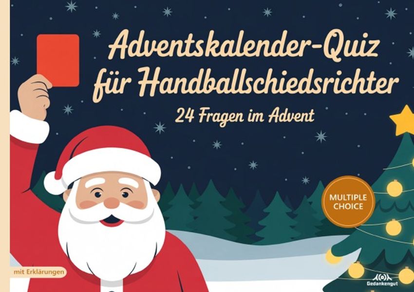 Cover von Adventskalender-Quiz für Handballschiedsrichter