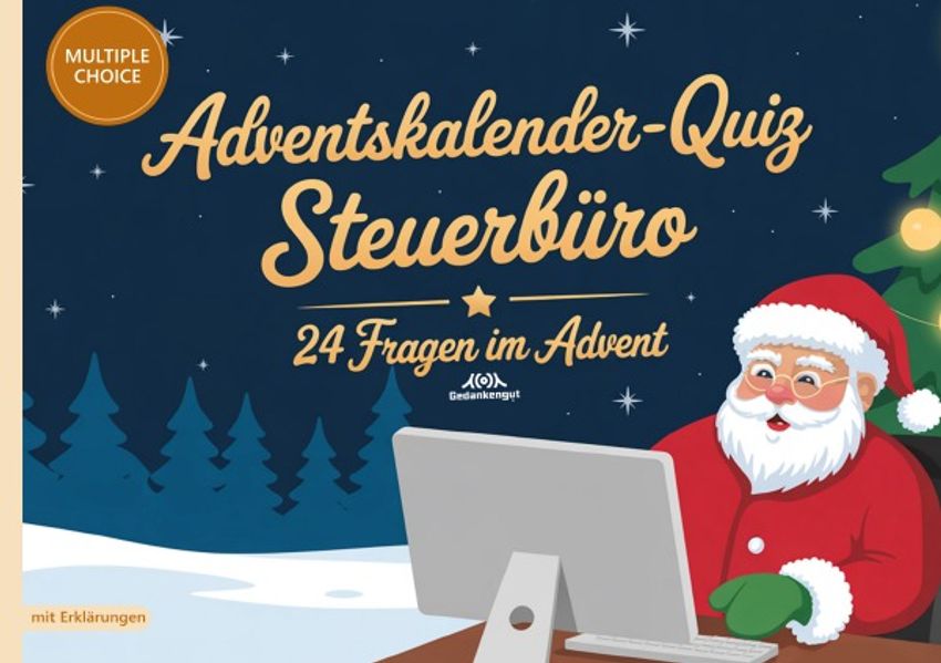 Cover von Adventskalender-Quiz Steuerbüro