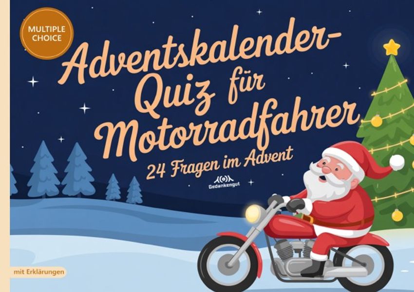 Cover von Adventskalender-Quiz für Motorradfahrer
