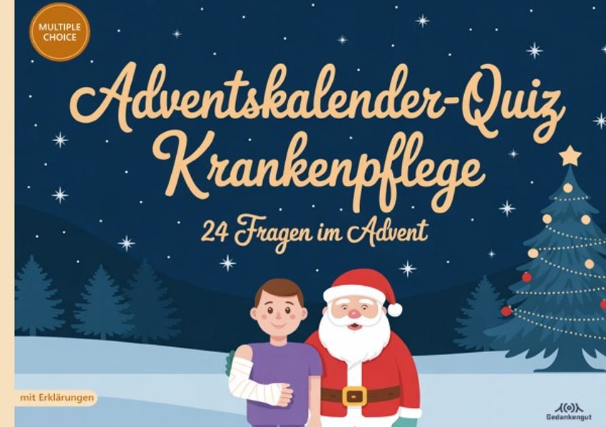 Cover von Adventskalender-Quiz Krankenpflege