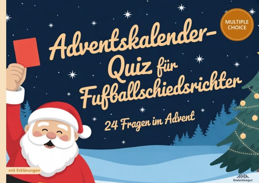 Cover von Adventskalender-Quiz für Fußballschiedsrichter