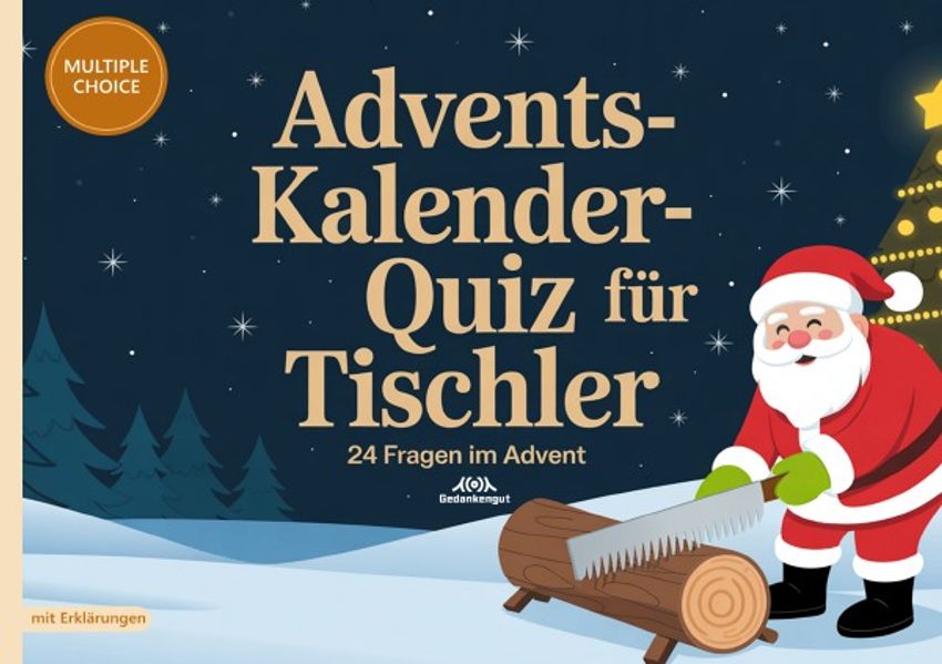 Cover von Adventskalender-Quiz für Tischler